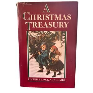 Vintage 1982 A Christmas Treasury Book, Anthology, Jack Newcombe, HC/DJ